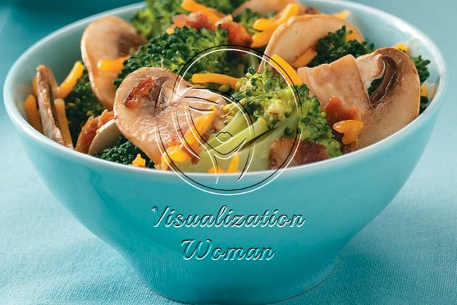 Broccoli Mushroom Salad