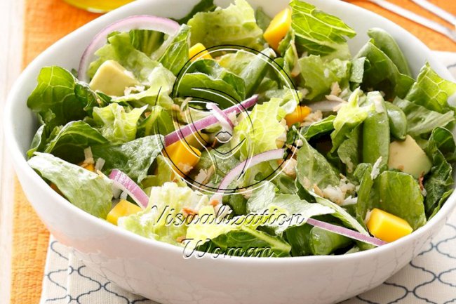 Tropical Snap Pea & Mango Salad