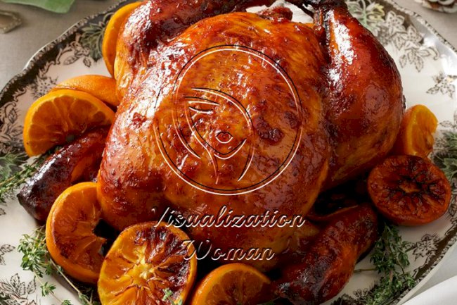 Plum-Glazed Roast Chicken