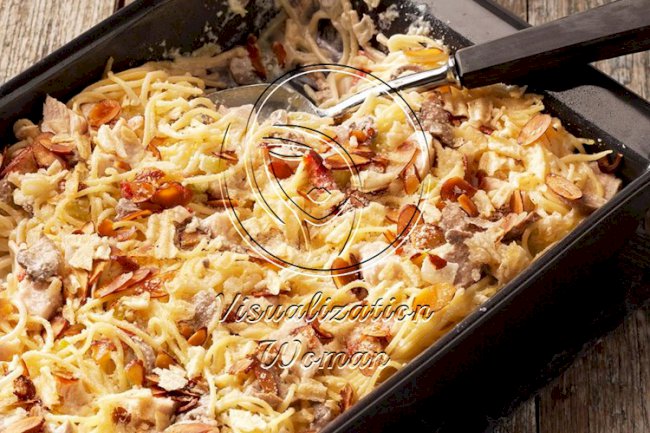 Creamy Chicken Tetrazzini Casserole