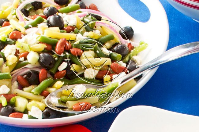 Greek Three-Bean Salad