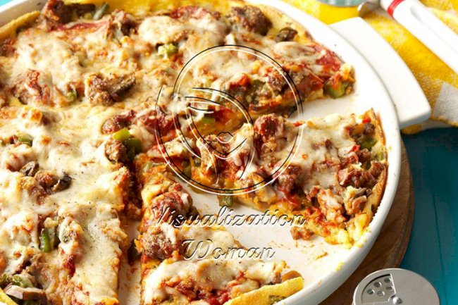 Crazy-Crust Sausage Pizza
