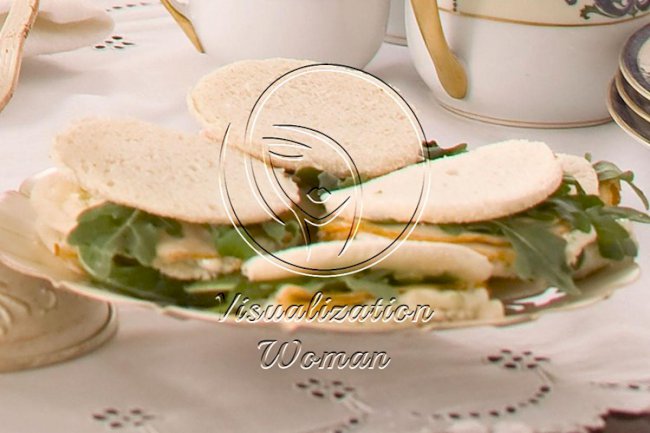 Pear-Walnut Tea Sandwiches