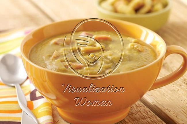Slow Cooker Split Pea Soup with Carrots and Ham Hocks