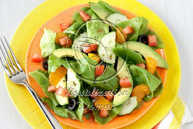 Summer Salads with Mandarin Oranges