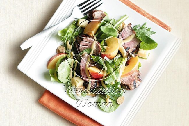 Pork Tenderloin Nectarine Salad
