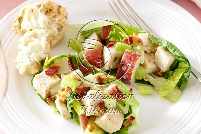 Tarragon Chicken & Romaine Salad