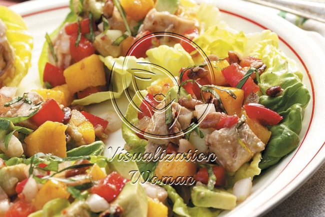 Colorful Turkey Salad Cups