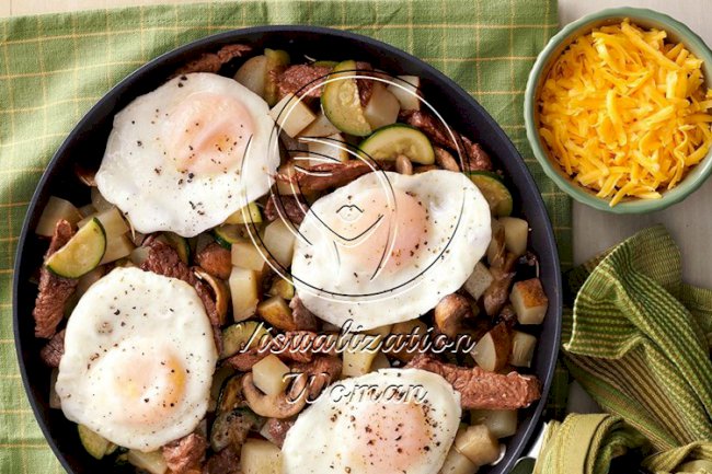 Steak & Mushroom Breakfast Hash