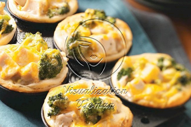 Broccoli-Chicken Cups