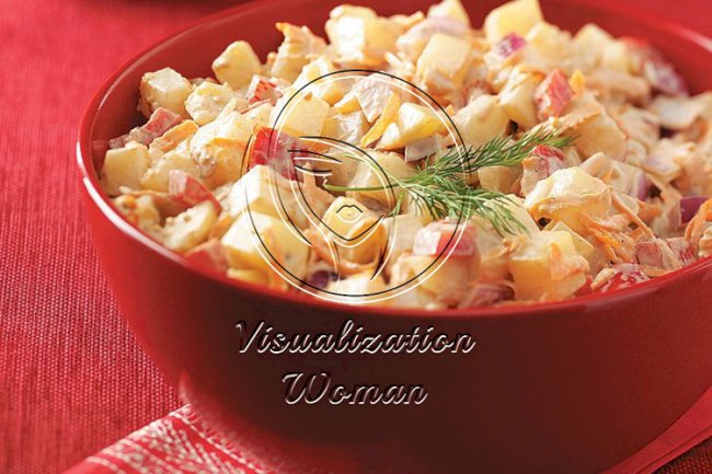 Quick Golden Potato Salad