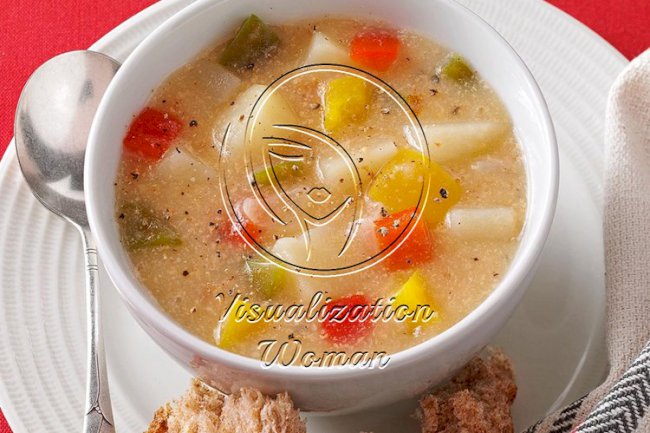 Chunky Pepper Potato Soup