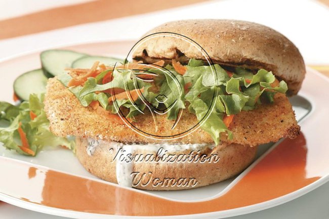 Breaded Fish Sandwiches for Two