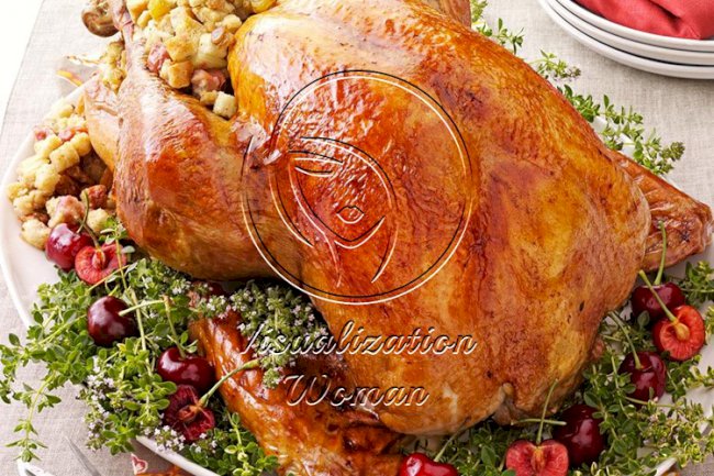Turkey with Cherry Stuffing
