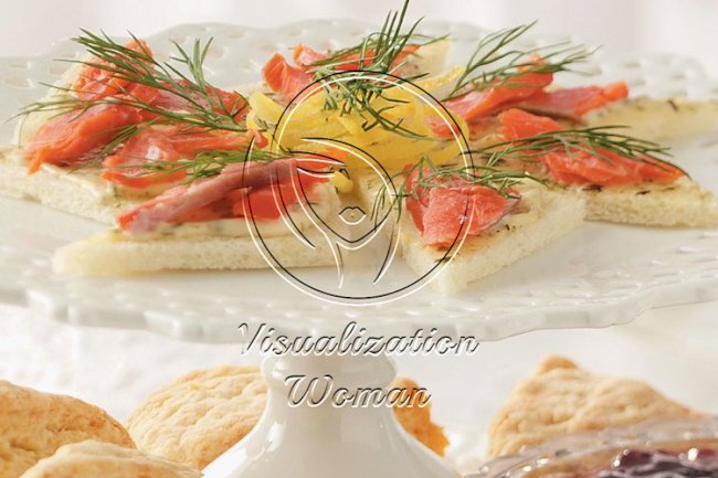 Smoked Salmon Tea Sandwiches