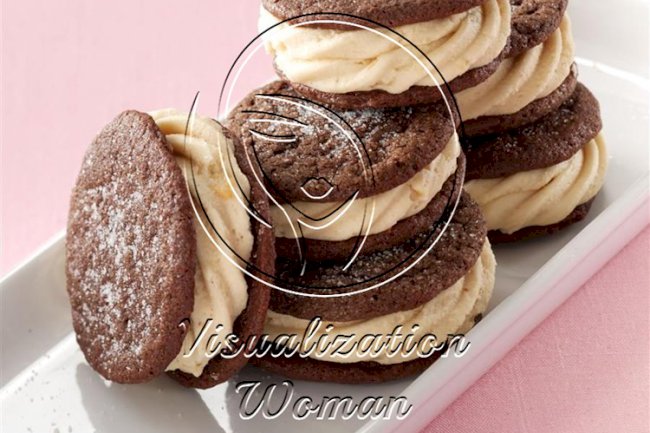 Chocolate Peanut Butter Sandwich Cookies