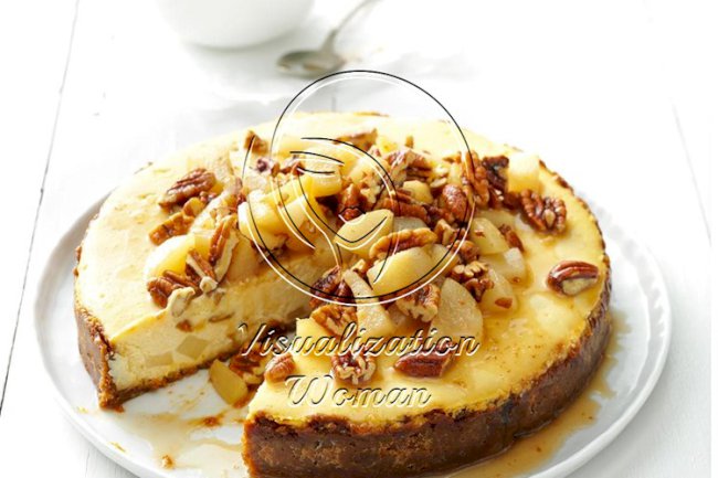 Honey Pear Cheesecake