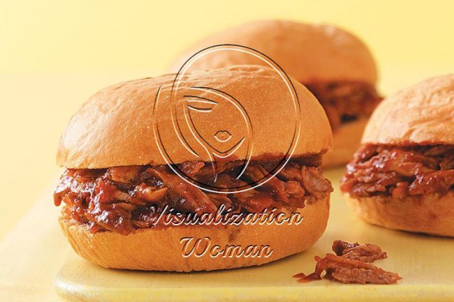 Saucy Barbecued Pork Sandwiches