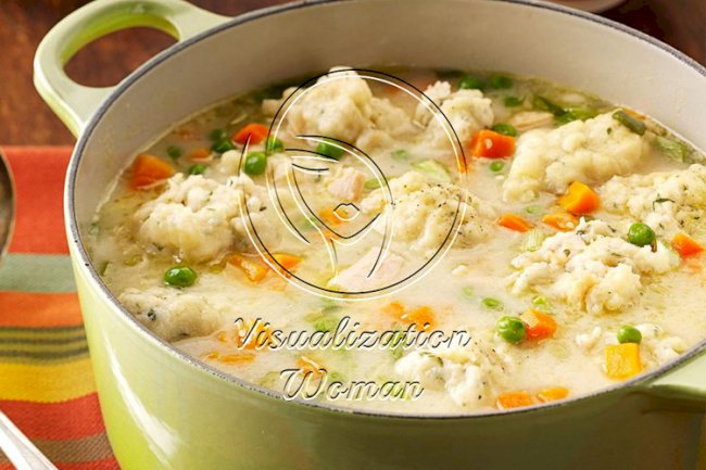 Traditional Chicken Dumpling Soup