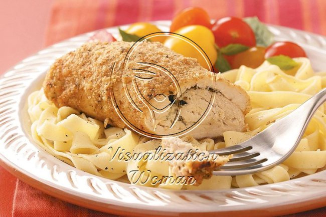 Mascarpone-Pesto Chicken Rolls