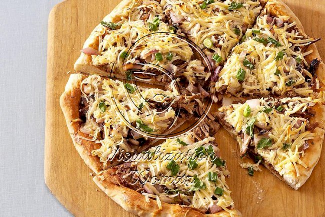 BBQ Brisket Flatbread Pizzas