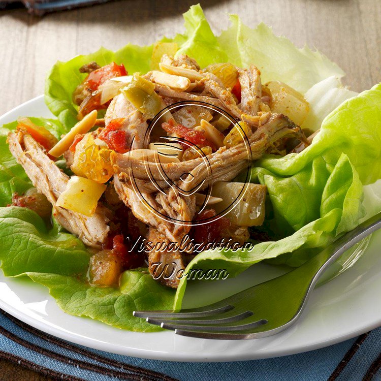 Pressure-Cooker Pork Picadillo Lettuce Wraps