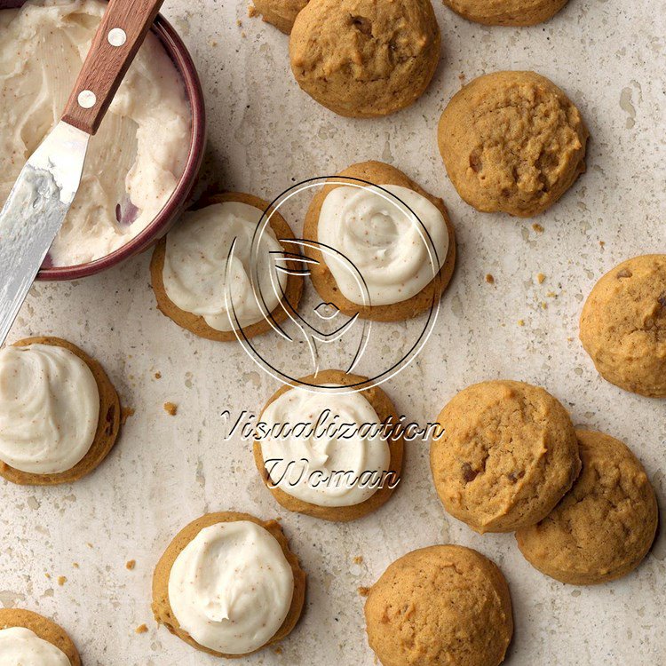 Pumpkin Cookies with Browned Butter Frosting