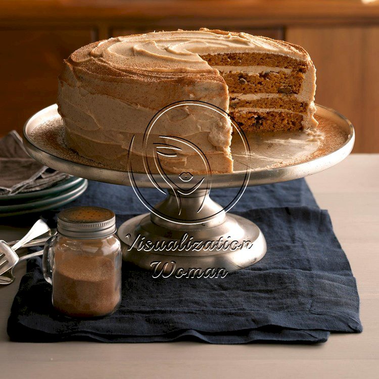 Pumpkin Cake with Whipped Cinnamon Frosting