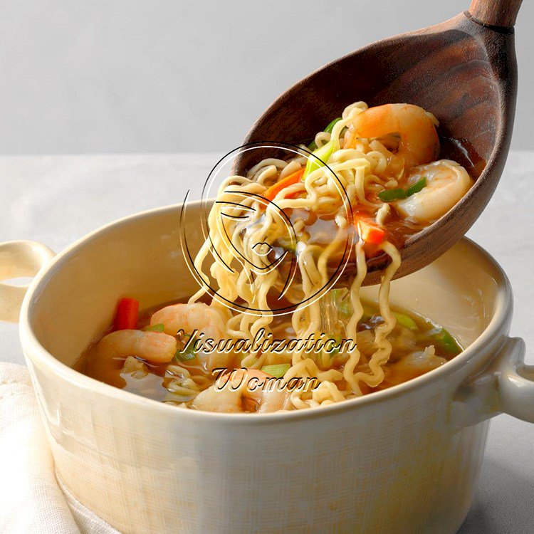 Asian Ramen Shrimp Soup