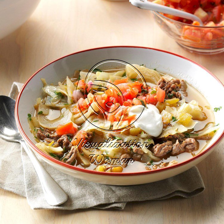 Mexican Cabbage Roll Soup