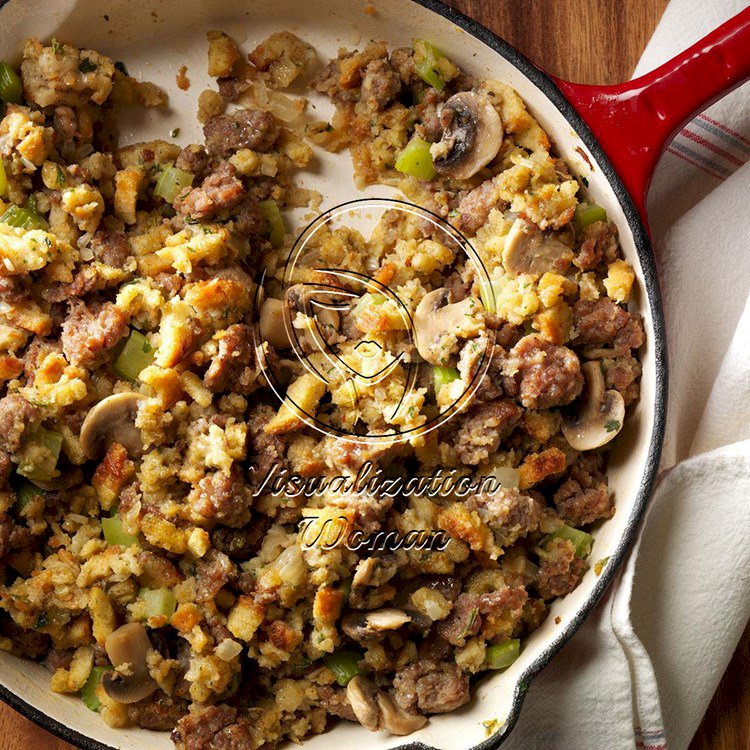 Skillet Sausage Stuffing