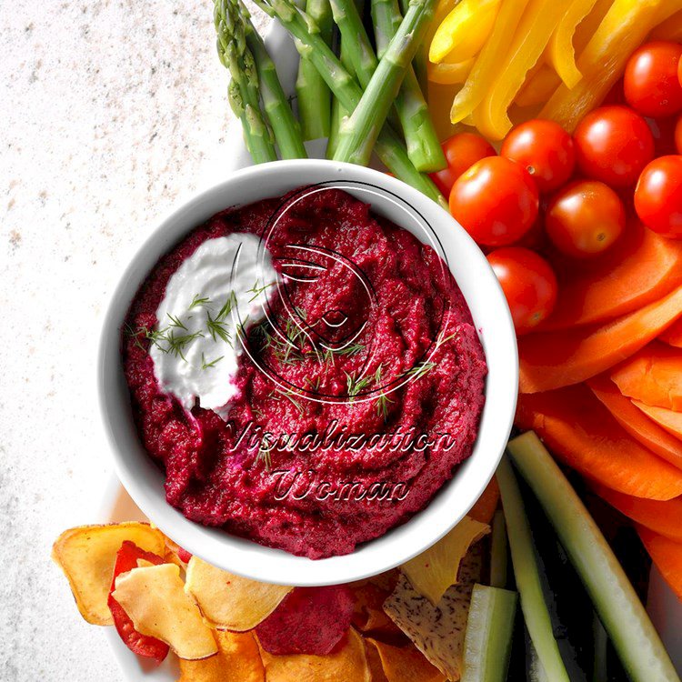 Roasted Beetroot and Garlic Hummus