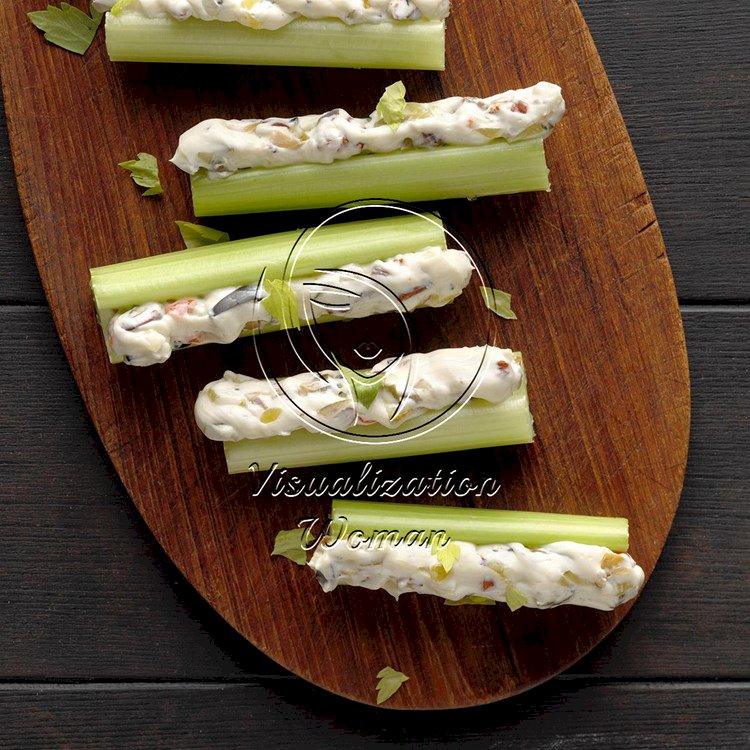 Olive-Stuffed Celery