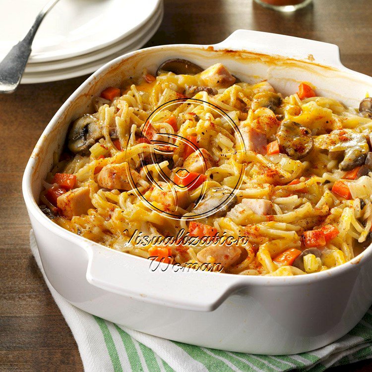 Turkey Spaghetti Casserole