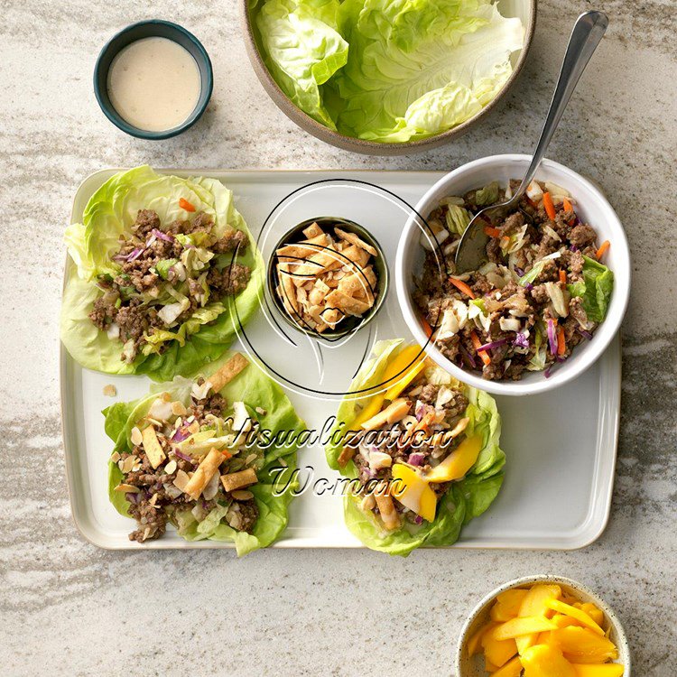 Indian-Spiced Beefy Lettuce Wraps