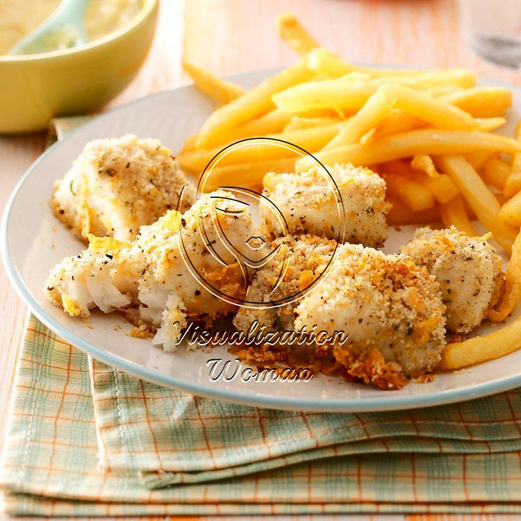 Oven-Fried Fish Nuggets