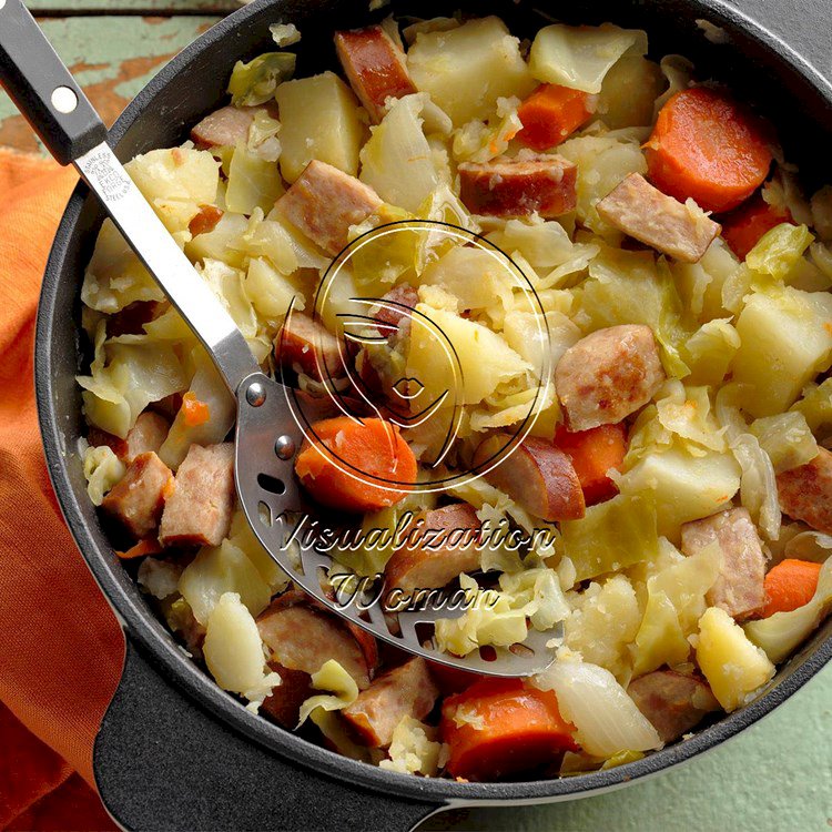 Cabbage Sausage Supper