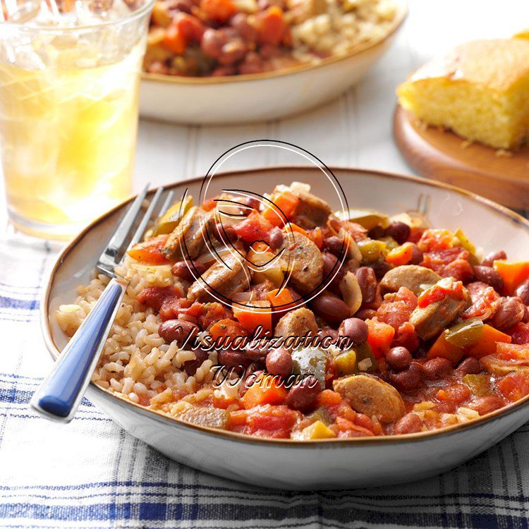 Pressure-Cooker Cajun-Style Beans and Sausage