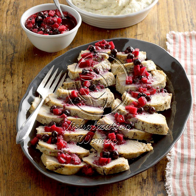 Pressure-Cooker Turkey with Berry Compote
