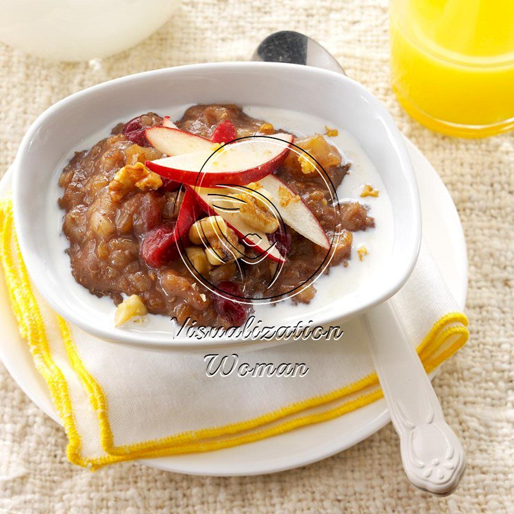 Pressure-Cooker Apple-Cranberry Grains