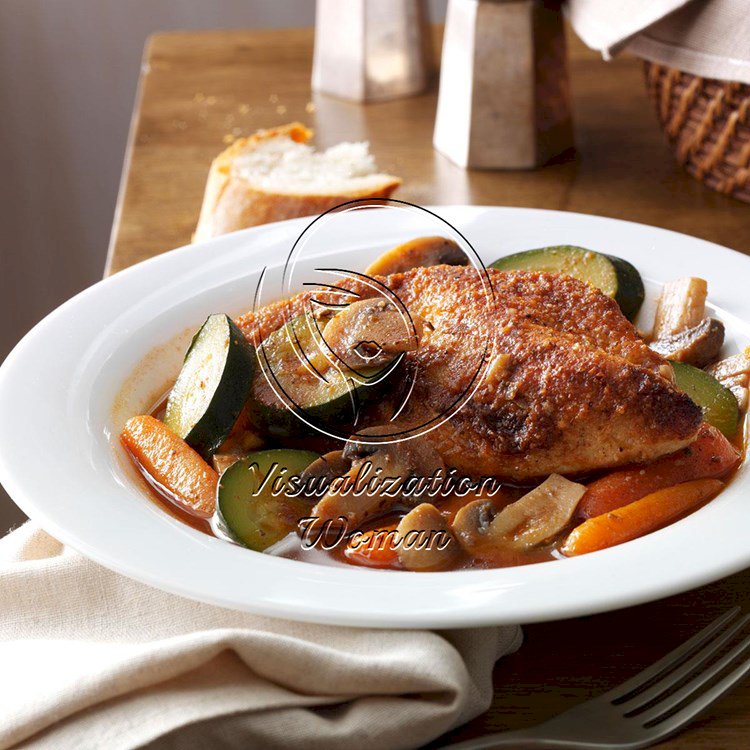 Savory Braised Chicken with Vegetables