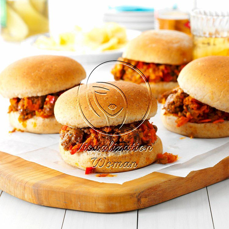 Pressure-Cooker Beef and Veggie Sloppy Joes