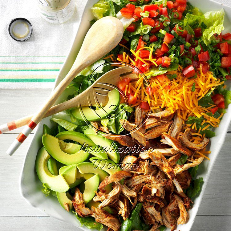Slow-Cooker Chicken Taco Salad