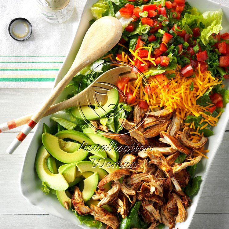 Slow-Cooker Chicken Taco Salad
