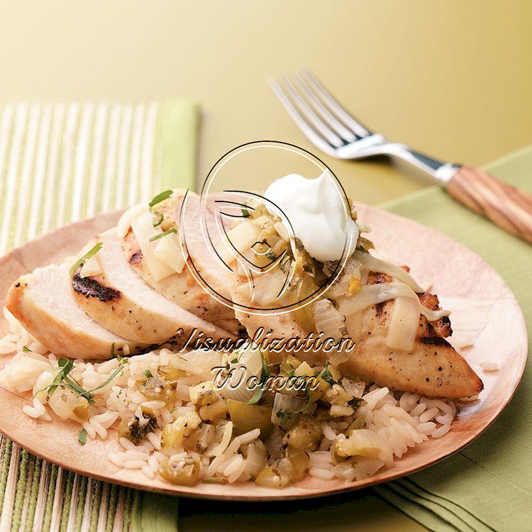 Grilled Tomatillo Chicken