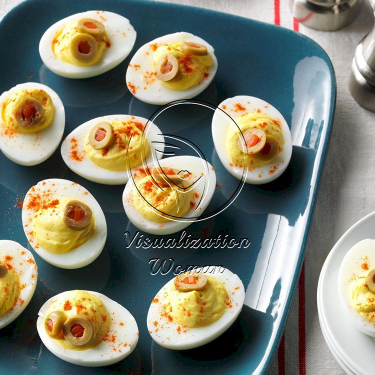 Pressure-Cooker Light Deviled Eggs