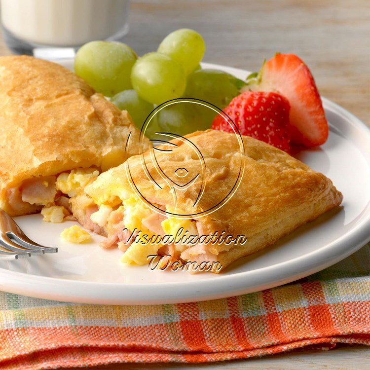 Air-Fryer Ham and Egg Pockets