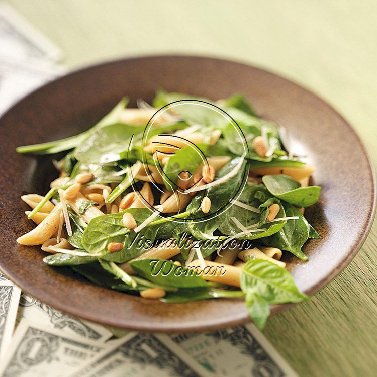 Spinach Salad with Penne