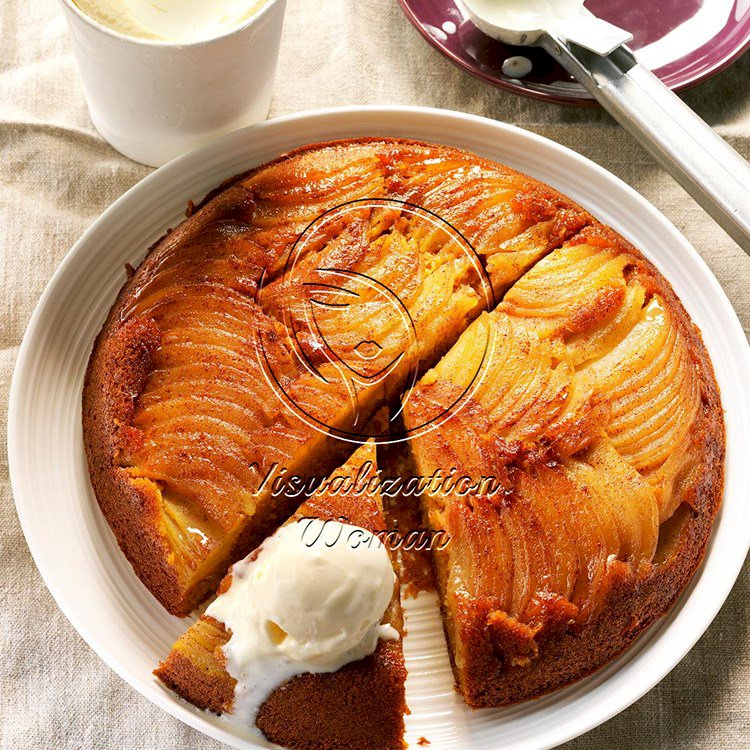 Apple-Pumpkin Upside-Down Cake