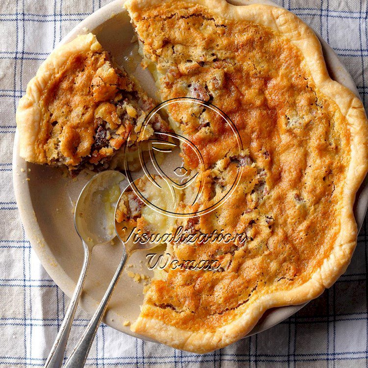 Buttermilk Pie with Pecans